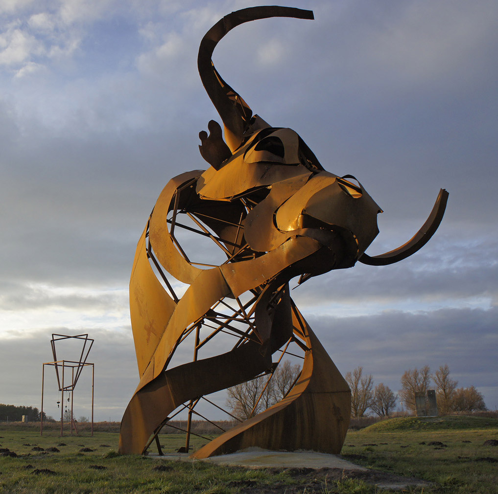 Stierkopf 2013, Skulpturenpark Katzow